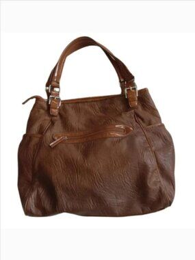 Aldo Faux Leather Oversized Brown Hobo Bag